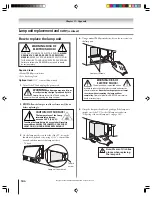 Предварительный просмотр 104 страницы Toshiba 62HM15A - 62" Rear Projection TV Owner'S Manual