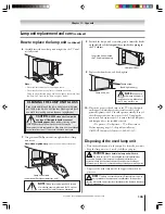 Предварительный просмотр 105 страницы Toshiba 62HM15A - 62" Rear Projection TV Owner'S Manual