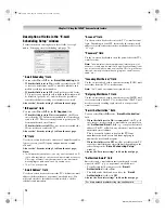 Preview for 74 page of Toshiba 62MX196 - 62" Rear Projection TV User Manual