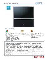 Предварительный просмотр 1 страницы Toshiba 65H84 Brochure