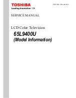 Предварительный просмотр 132 страницы Toshiba 65L9400U Series Service Manual