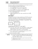 Предварительный просмотр 102 страницы Toshiba 65L9400U Series User Manual