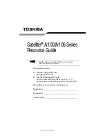 Preview for 1 page of Toshiba 7130 Resource Manual