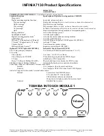 Preview for 3 page of Toshiba 7130 Specification Sheet