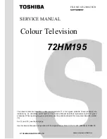 Toshiba 72HM195 Service Manual preview