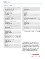 Preview for 2 page of Toshiba 72MX195 Specification