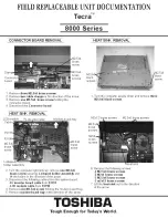 Preview for 6 page of Toshiba 8000 series Service Manual