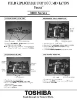 Preview for 8 page of Toshiba 8000 series Service Manual