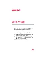 Предварительный просмотр 269 страницы Toshiba 9000 User Manual