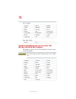 Preview for 16 page of Toshiba A10 S129 - Satellite - Celeron 2.4 GHz User Manual