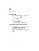 Preview for 22 page of Toshiba A10 S129 - Satellite - Celeron 2.4 GHz User Manual