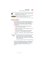 Preview for 61 page of Toshiba A10 S129 - Satellite - Celeron 2.4 GHz User Manual