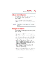 Preview for 75 page of Toshiba A10 S129 - Satellite - Celeron 2.4 GHz User Manual