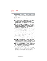 Preview for 244 page of Toshiba A10 S129 - Satellite - Celeron 2.4 GHz User Manual