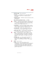 Preview for 249 page of Toshiba A10 S129 - Satellite - Celeron 2.4 GHz User Manual