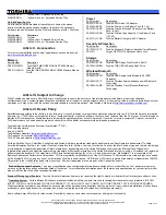 Preview for 3 page of Toshiba A100-ST1042 Specifications