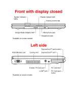 Preview for 7 page of Toshiba A100-ST1042 Specifications