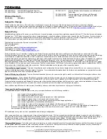 Preview for 3 page of Toshiba A100-ST3211 Specifications