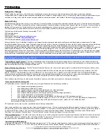 Preview for 3 page of Toshiba A105-S1712 Specifications