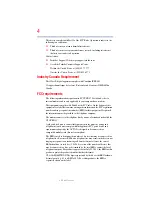 Предварительный просмотр 4 страницы Toshiba A11-EV1 User Manual