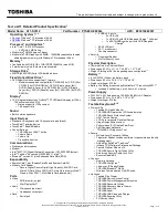 Preview for 1 page of Toshiba A11-S3512 Specifications