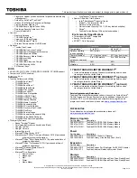 Preview for 2 page of Toshiba A11-ST3503 Specifications