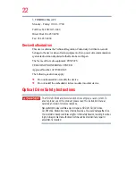 Preview for 22 page of Toshiba A130-ST1311 User Manual