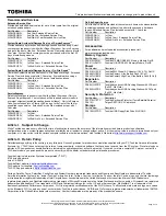 Preview for 2 page of Toshiba A135-S2346 Specifications