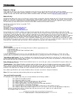 Preview for 3 page of Toshiba A135-S4417 Specifications