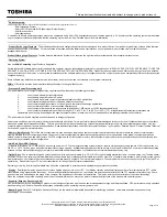 Preview for 4 page of Toshiba A135-S4637 - Satellite - Pentium Dual Core 1.73 GHz Specifications