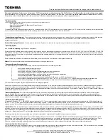 Preview for 3 page of Toshiba A135-S4666 - Satellite - Pentium Dual Core 1.73 GHz Specifications