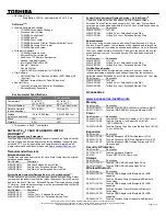 Preview for 2 page of Toshiba A135S4407 - Satellite - Pentium Dual Core 1.6 GHz Specifications