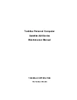 Preview for 1 page of Toshiba A20-S259 - Satellite - Pentium 4 2.66 GHz Maintenance Manual