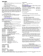 Preview for 2 page of Toshiba A20-S259 - Satellite - Pentium 4 2.66 GHz Specification Sheet