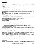 Preview for 3 page of Toshiba A200-ST2042 Specifications