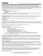 Preview for 3 page of Toshiba A205-S4597 - Satellite - Core Duo 1.86 GHz Specifications