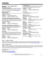 Preview for 2 page of Toshiba A205-S4639 - Satellite - Core 2 Duo 1.73 GHz Specifications