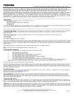 Preview for 3 page of Toshiba A205-S4787 Specifications