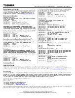 Preview for 2 page of Toshiba A205-S7456 - Satellite - Core 2 Duo 1.5 GHz Specifications