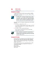 Preview for 98 page of Toshiba A210-EZ2201 - Satellite Pro - Athlon 64 X2 1.8 GHz User Manual