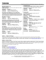 Preview for 2 page of Toshiba A215-S4697 - Satellite - Athlon 64 X2 1.6 GHz Specifications