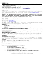 Preview for 2 page of Toshiba A215-S6816 Specifications