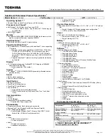 Toshiba A215-S7428 Specifications preview