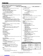 Preview for 1 page of Toshiba A300-ST3512 Specifications