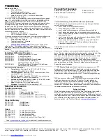 Preview for 2 page of Toshiba A35-S159 - Satellite - Mobile Pentium 4 2.3 GHz Specification Sheet