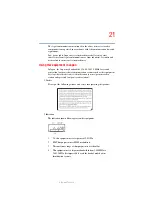 Preview for 21 page of Toshiba A35-S159 - Satellite - Mobile Pentium 4 2.3 GHz User Manual