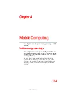 Preview for 114 page of Toshiba A35-S159 - Satellite - Mobile Pentium 4 2.3 GHz User Manual