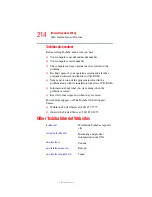 Preview for 214 page of Toshiba A35-S159 - Satellite - Mobile Pentium 4 2.3 GHz User Manual