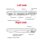 Preview for 7 page of Toshiba A4-S216 Specifications