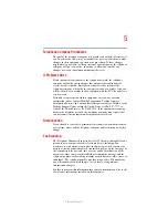 Preview for 5 page of Toshiba A40-S161 User Manual